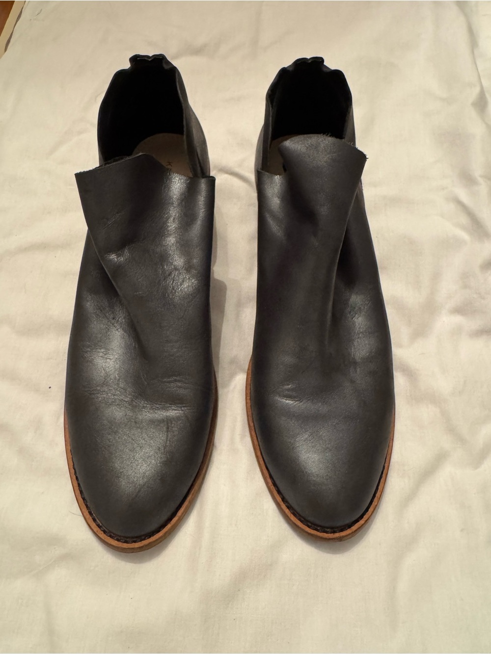 Kelsi Dagger Brooklyn Womens Black Metallic Leather Booties